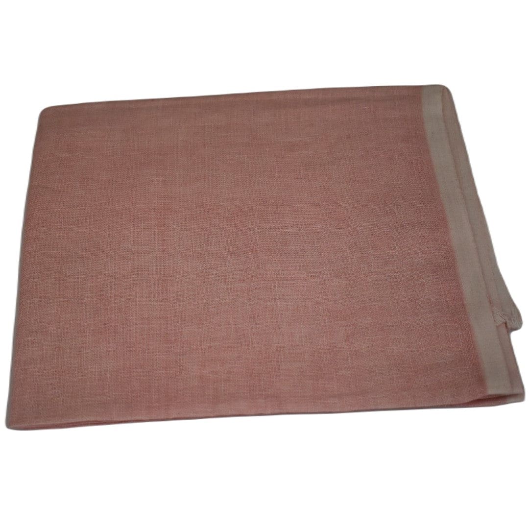 Esarfa-Sal tesuta manual din 100% IN (Linen 100% ) - Fuzzy Peach/Culoarea Anului 2024-> Cod: Linen13 - esarfa din Linen (in)
