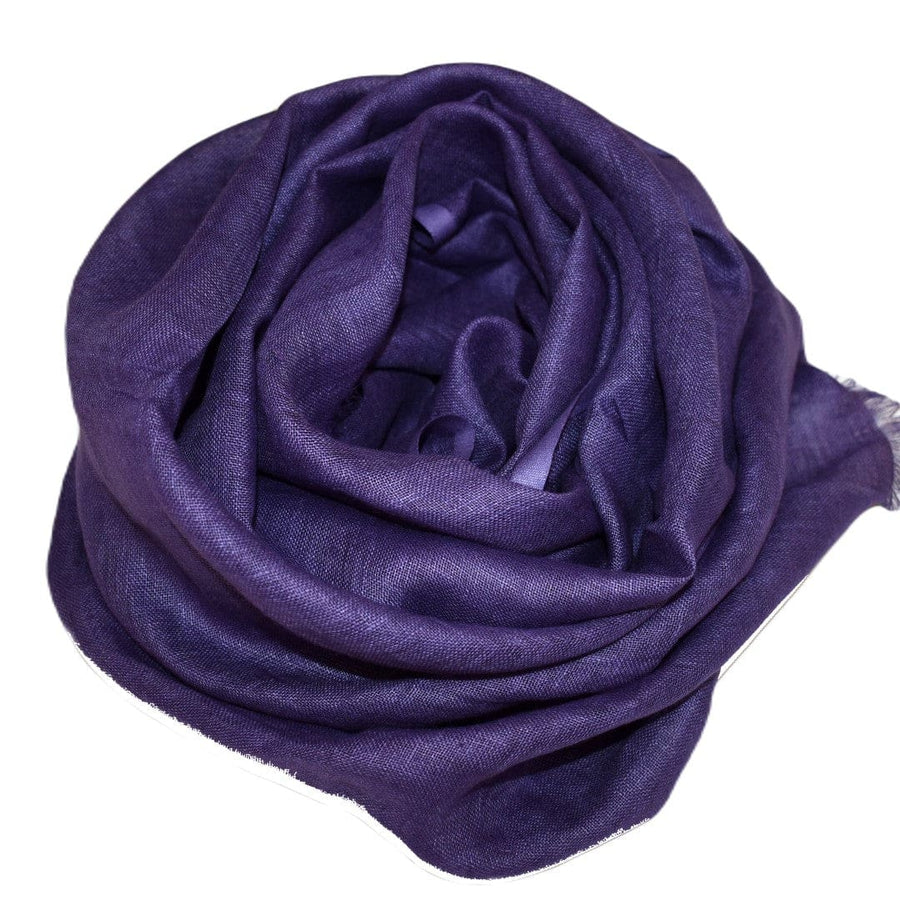 Esarfa-Sal tesuta manual din 100% IN (Linen 100% ) - Mov Lavander -> Cod: Linen16 - esarfa din Linen (in)