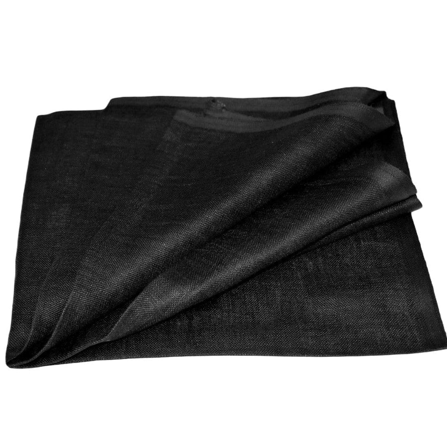 Esarfa-Sal tesuta manual din 100% IN (Linen 100% ) -Negru -> Cod: Linen3 - esarfa din Linen (in)