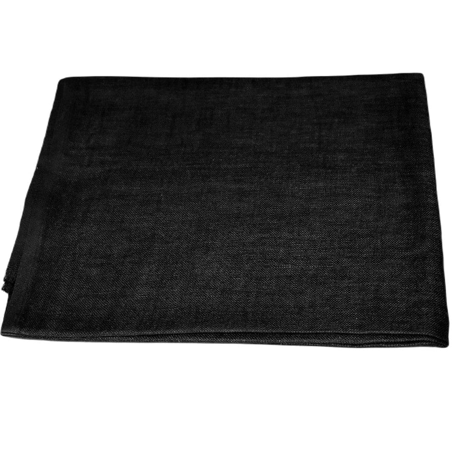 Esarfa-Sal tesuta manual din 100% IN (Linen 100% ) -Negru -> Cod: Linen3 - esarfa din Linen (in)