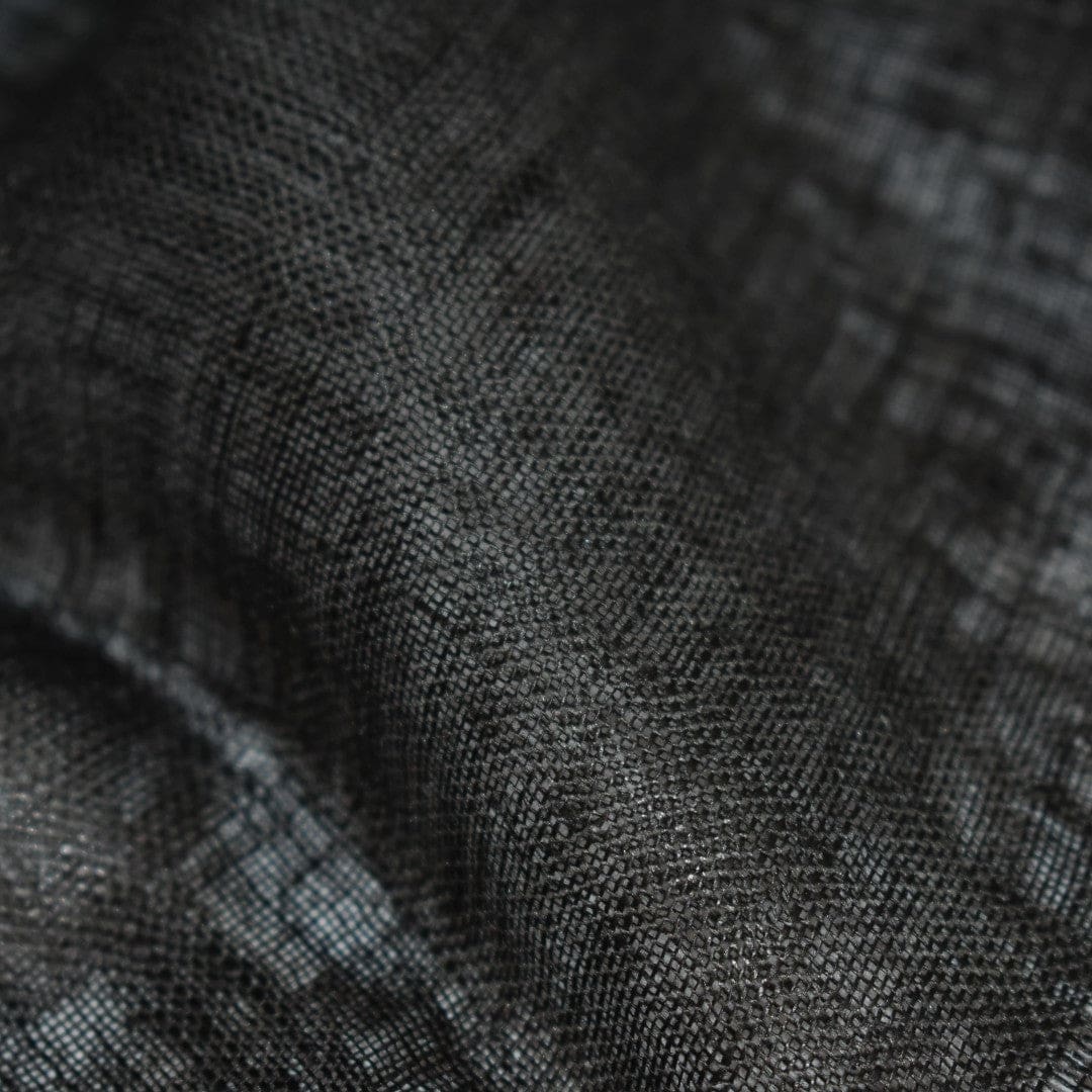 Esarfa-Sal tesuta manual din 100% IN (Linen 100% ) -Negru -> Cod: Linen3 - esarfa din Linen (in)