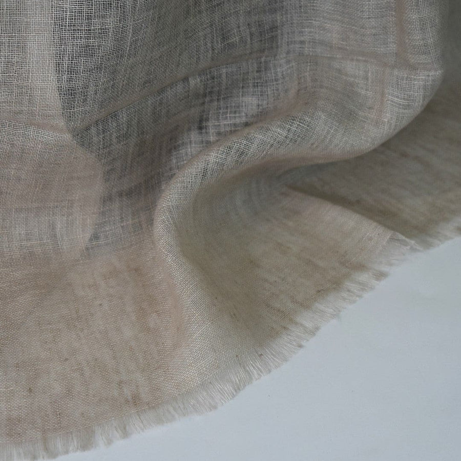 Esarfa-Sal tesuta manual din 100% IN (Linen 100% ) - Nude Bej -> Cod: Linen2 - esarfa din Linen (in)
