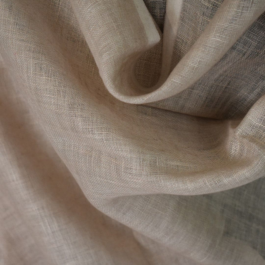Esarfa-Sal tesuta manual din 100% IN (Linen 100% ) - Nude Bej -> Cod: Linen2 - esarfa din Linen (in)