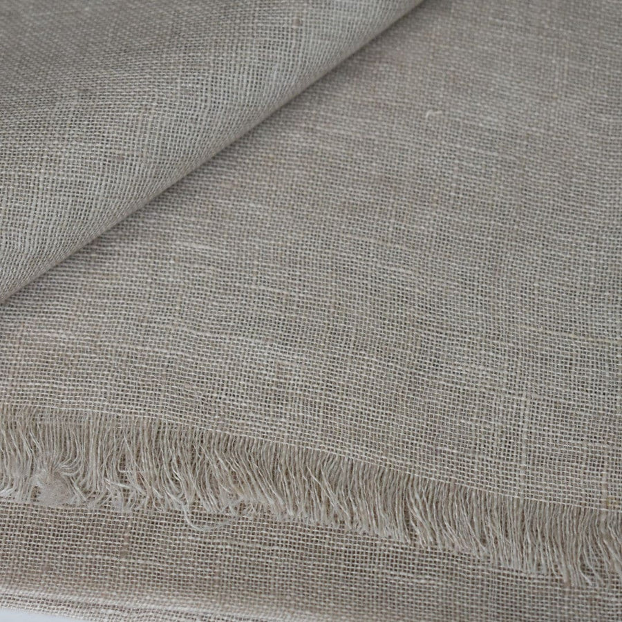 Esarfa-Sal tesuta manual din 100% IN (Linen 100% ) - Nude Bej -> Cod: Linen2 - esarfa din Linen (in)