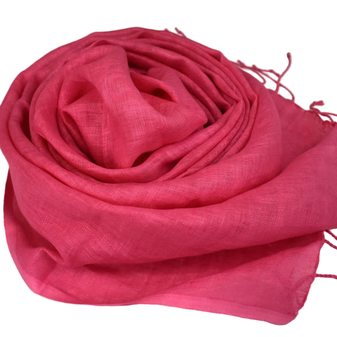 Esarfa-Sal tesuta manual din 100% IN (Linen 100% ) - Rose -> Cod: Linen9 - esarfa din Linen (in)
