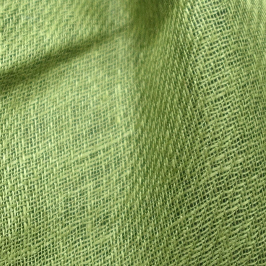 Esarfa-Sal tesuta manual din 100% IN (Linen 100%) - Leek Green ->LIN5 - esarfa din Linen (in)