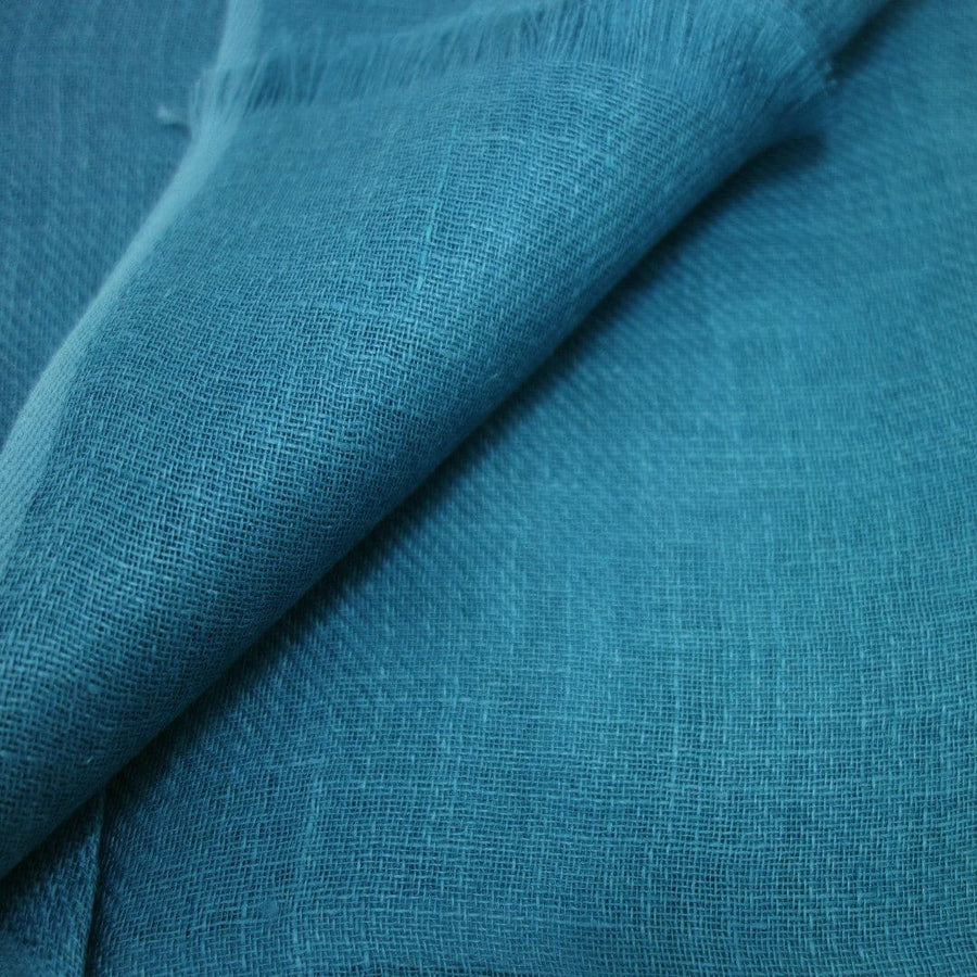 Esarfa-Sal tesuta manual din 100% IN (Linen 100%) - Perennial Blue ->LIN4 - esarfa din Linen (in)