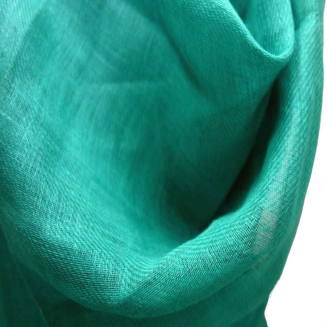 Esarfa-Sal tesuta manual din 100% IN (Linen 100%) - Verde Turcoaz -> Cod: LIN1 - esarfa din Linen (in)