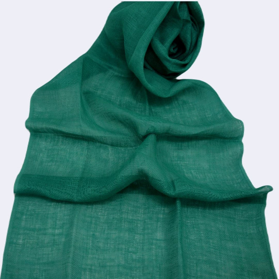 Esarfa-Sal tesuta manual din 100% IN (Linen 100%) - Verde Turcoaz -> Cod: LIN1 - esarfa din Linen (in)