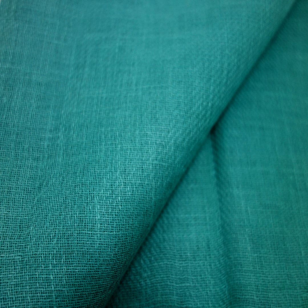 Esarfa-Sal tesuta manual din 100% IN (Linen 100%) - Verde Turcoaz -> Cod: LIN1 - esarfa din Linen (in)