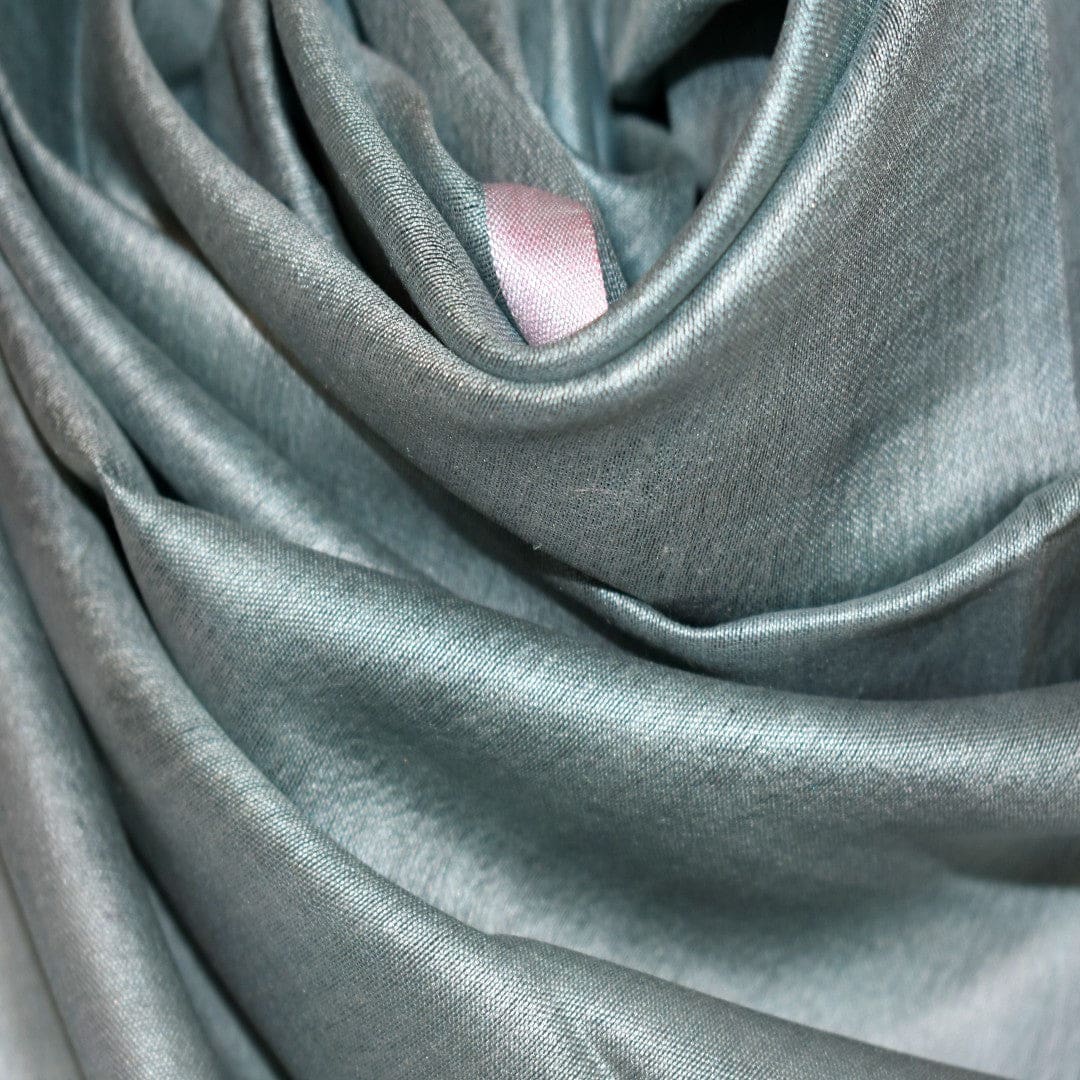 Esarfa-Sal tesuta manual din Matase Naturala ERI SILK (Peace Silk) - Blue-Verde (Cod: ERI4)) - Esarfa din Matase naturala ERI SILK