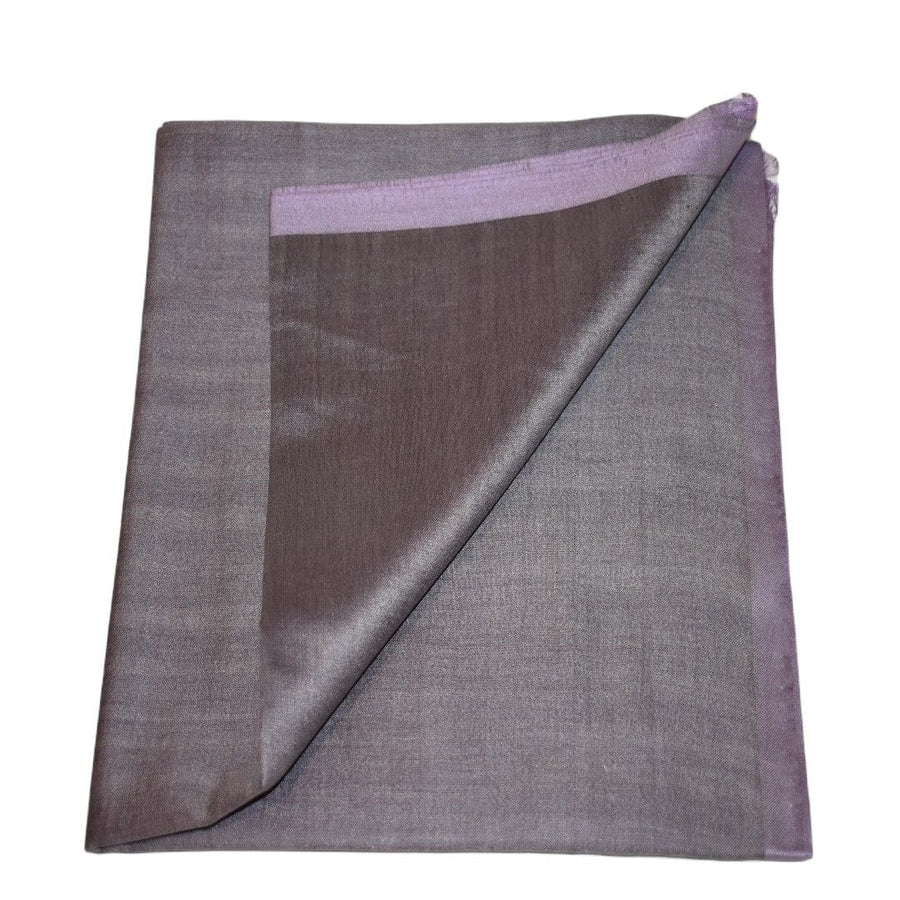 Esarfa-Sal tesuta manual din Matase Naturala ERI SILK (Peace Silk) - Gray Lilac (Cod: ERI6) - Esarfa din Matase naturala ERI SILK