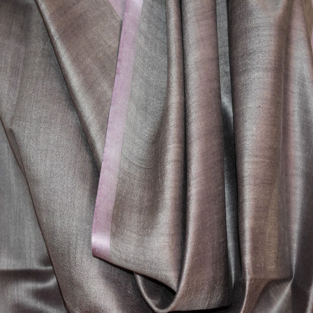 Esarfa-Sal tesuta manual din Matase Naturala ERI SILK (Peace Silk) - Gray Lilac (Cod: ERI6) - Esarfa din Matase naturala ERI SILK