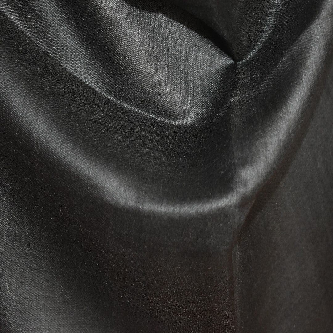 Esarfa-Sal tesuta manual din Matase Naturala ERI SILK (Peace Silk) - Negru Intens (Cod: ERI5)) - Esarfa din Matase naturala ERI SILK