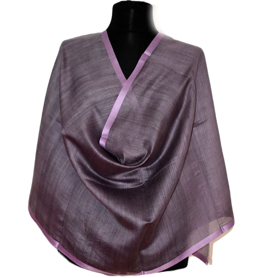 Esarfa-Sal tesuta manual din Matase Naturala ERI SILK (Peace Silk) - Perywinkle (Cod: ERI10) - Esarfa din Matase naturala ERI SILK