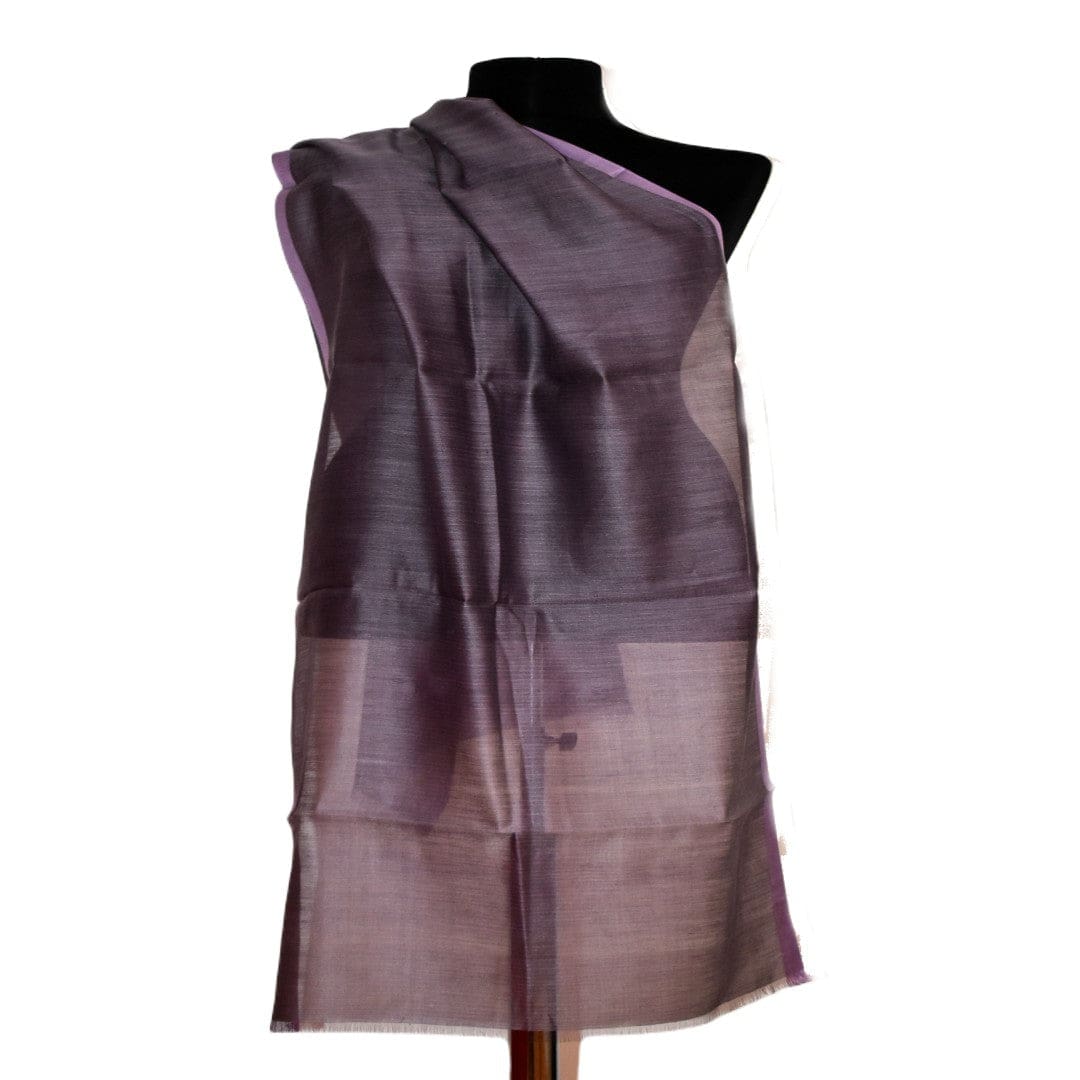 Esarfa-Sal tesuta manual din Matase Naturala ERI SILK (Peace Silk) - Perywinkle (Cod: ERI10) - Esarfa din Matase naturala ERI SILK