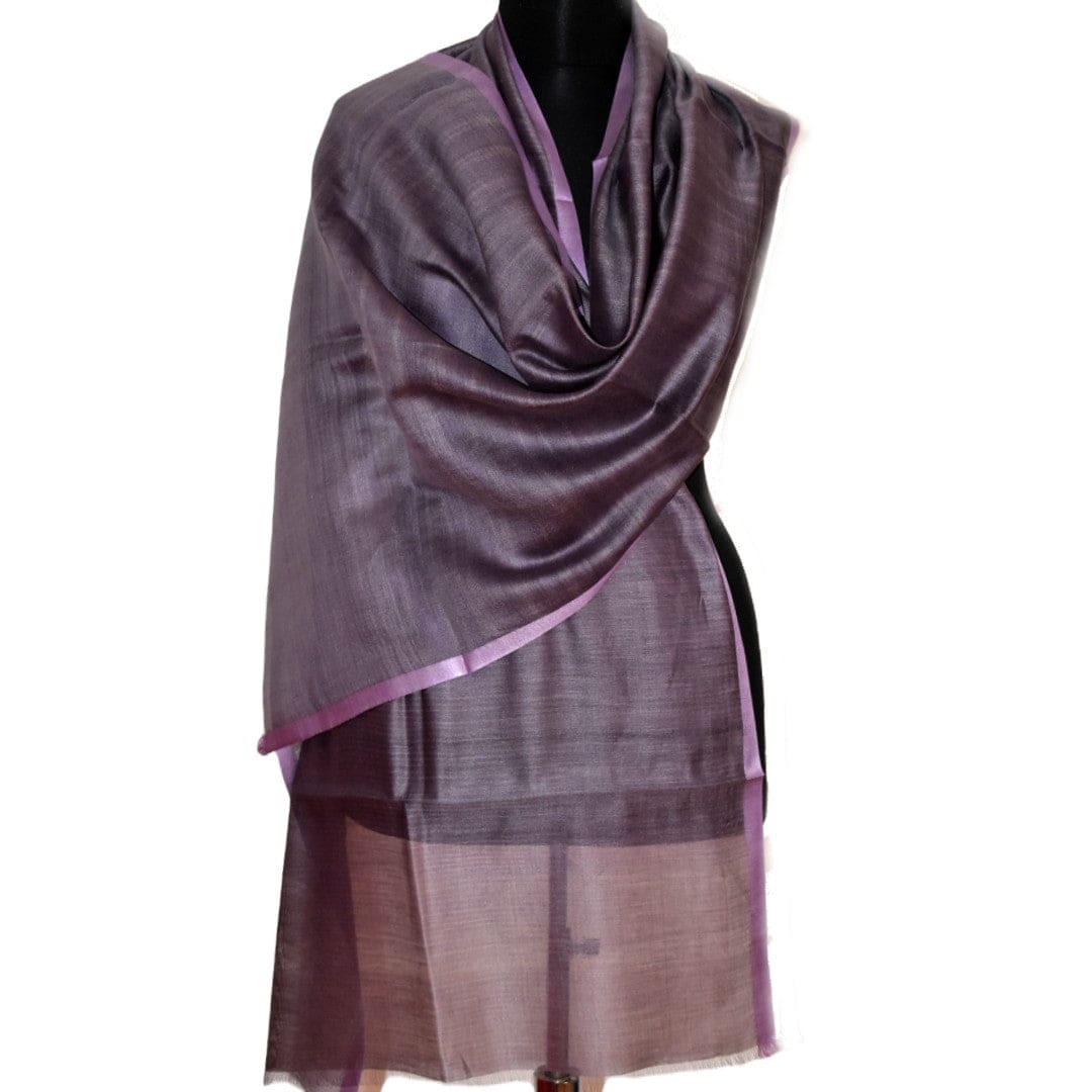 Esarfa-Sal tesuta manual din Matase Naturala ERI SILK (Peace Silk) - Perywinkle (Cod: ERI10) - Esarfa din Matase naturala ERI SILK