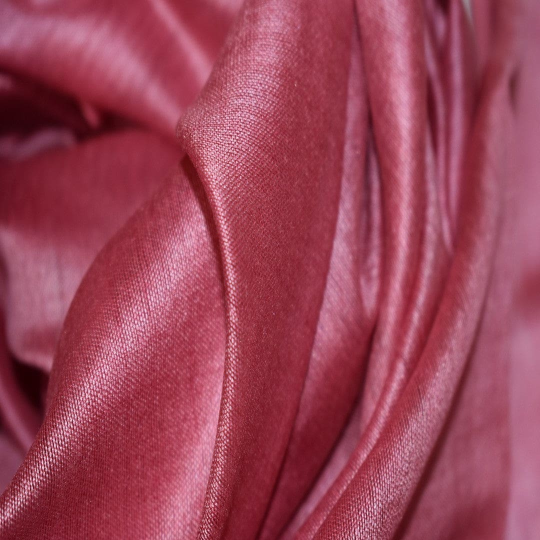 Esarfa-Sal tesuta manual din Matase Naturala ERI SILK (Peace Silk) -Rose (Cod: ERI7) - Esarfa din Matase naturala ERI SILK