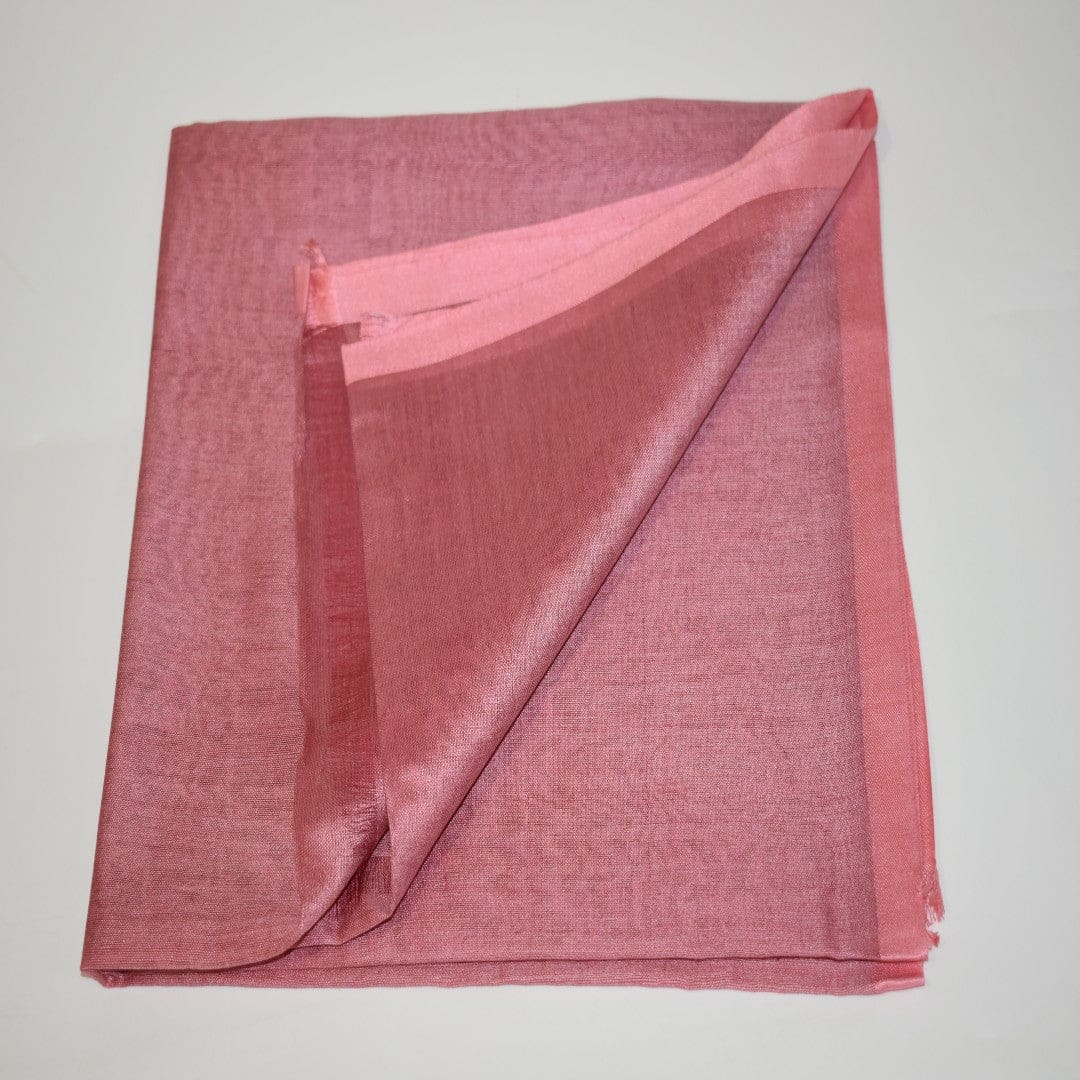 Esarfa-Sal tesuta manual din Matase Naturala ERI SILK (Peace Silk) -Rose (Cod: ERI7) - Esarfa din Matase naturala ERI SILK