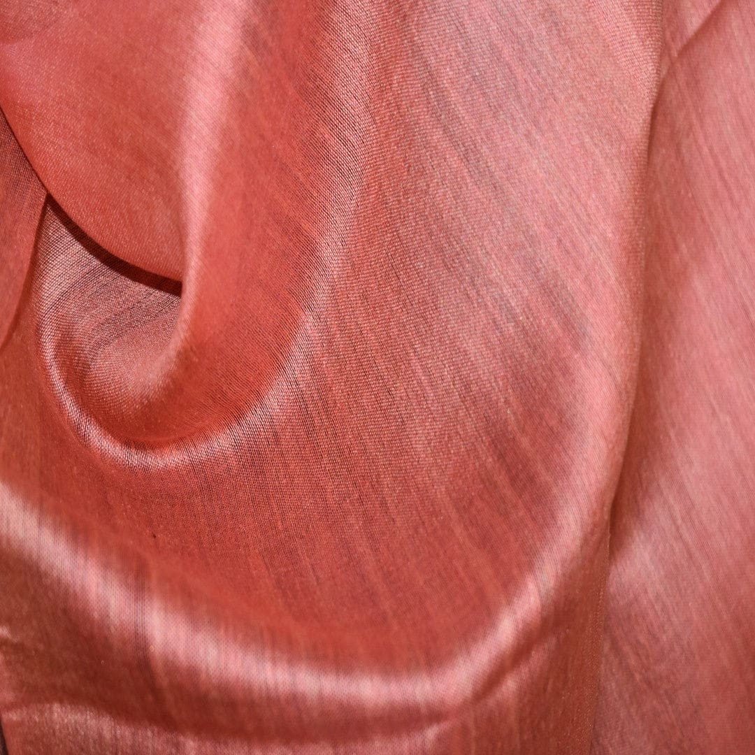 Esarfa-Sal tesuta manual din Matase Naturala ERI SILK (Peace Silk) - Rusty Tangerine (Cod: ERI9) - Esarfa din Matase naturala ERI SILK