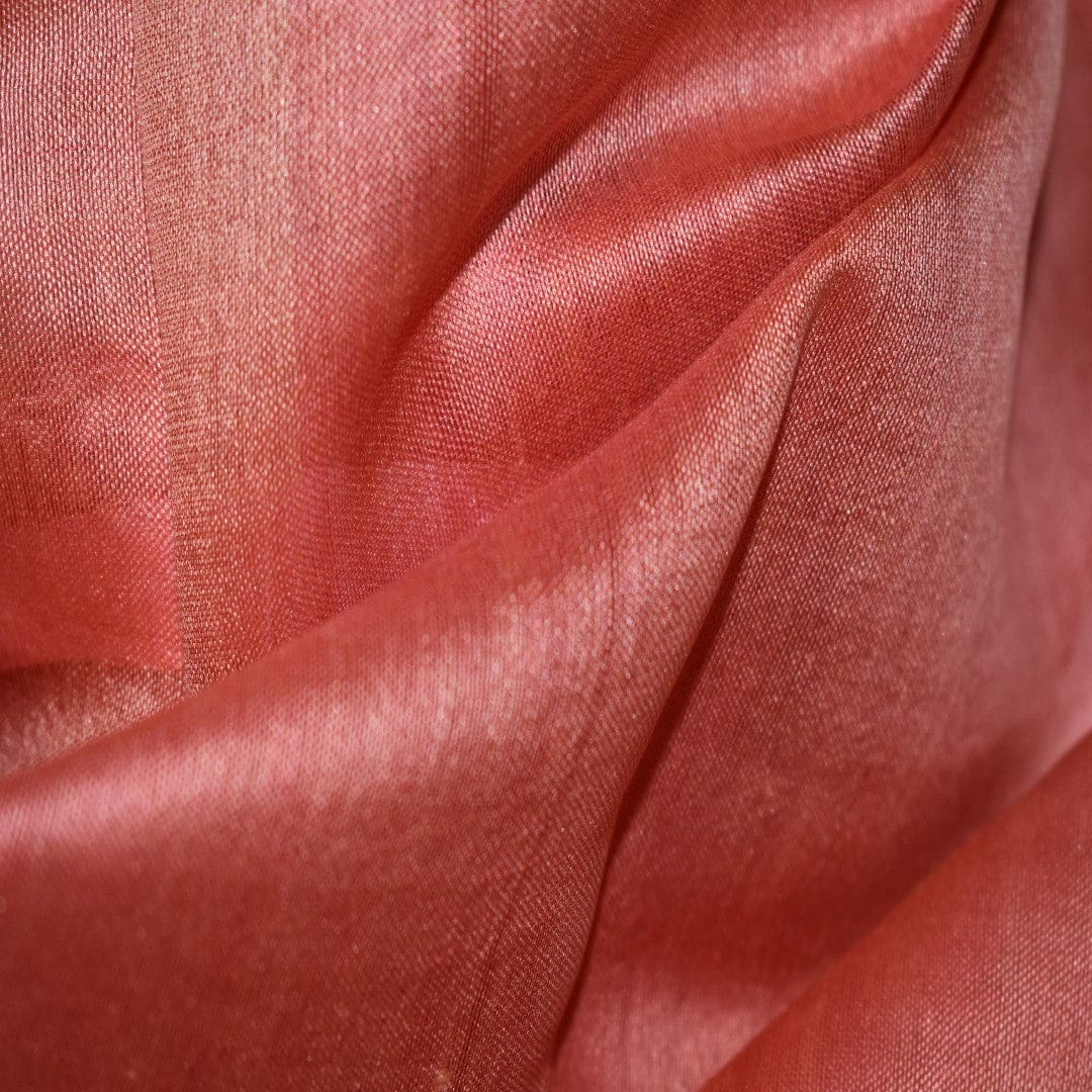 Esarfa-Sal tesuta manual din Matase Naturala ERI SILK (Peace Silk) - Rusty Tangerine (Cod: ERI9) - Esarfa din Matase naturala ERI SILK