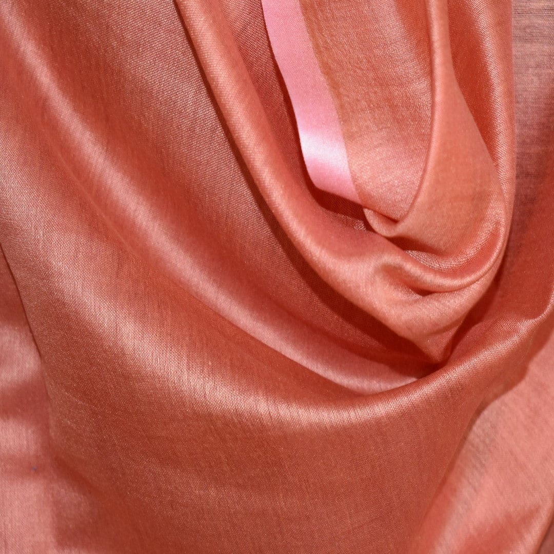 Esarfa-Sal tesuta manual din Matase Naturala ERI SILK (Peace Silk) - Rusty Tangerine (Cod: ERI9) - Esarfa din Matase naturala ERI SILK