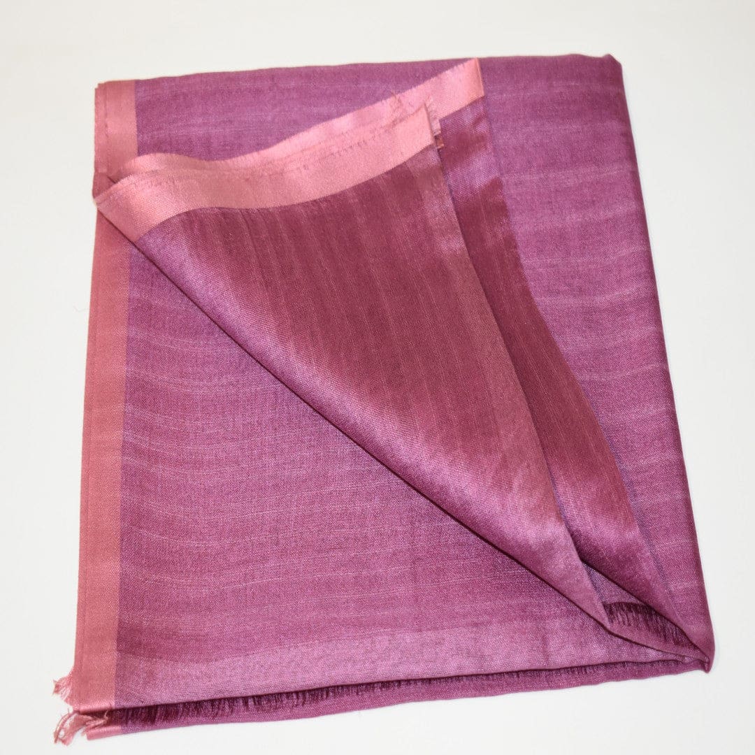 Esarfa-Sal tesuta manual din Matase Naturala ERI SILK (Peace Silk) - Wine Magenta (Cod: ERI1) - Esarfa din Matase naturala ERI SILK