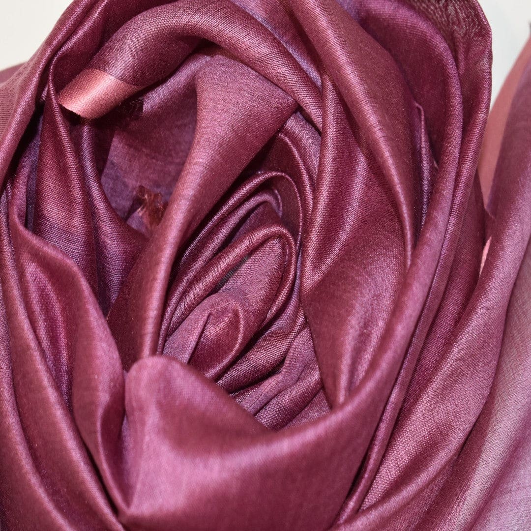 Esarfa-Sal tesuta manual din Matase Naturala ERI SILK (Peace Silk) - Wine Magenta (Cod: ERI1) - Esarfa din Matase naturala ERI SILK