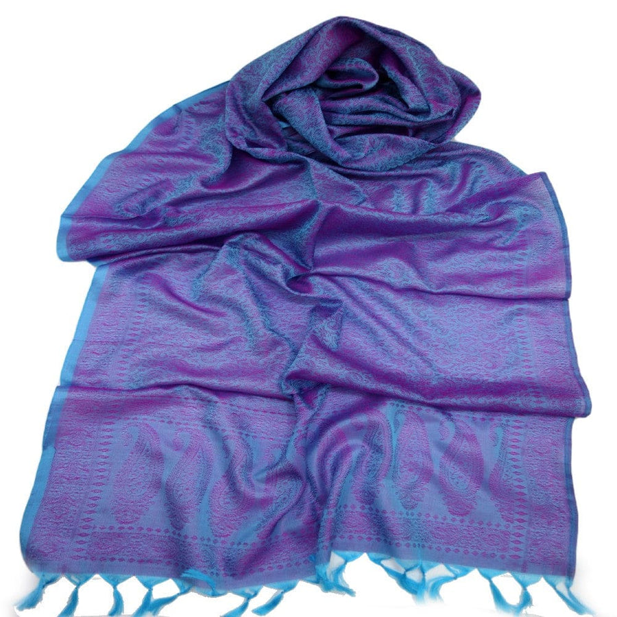 Esarfa/Sal tesut manual din Matase Naturala de Varanasi -> Cod: NEWVAR4 - esarfa sal din matase naturala Varanasi