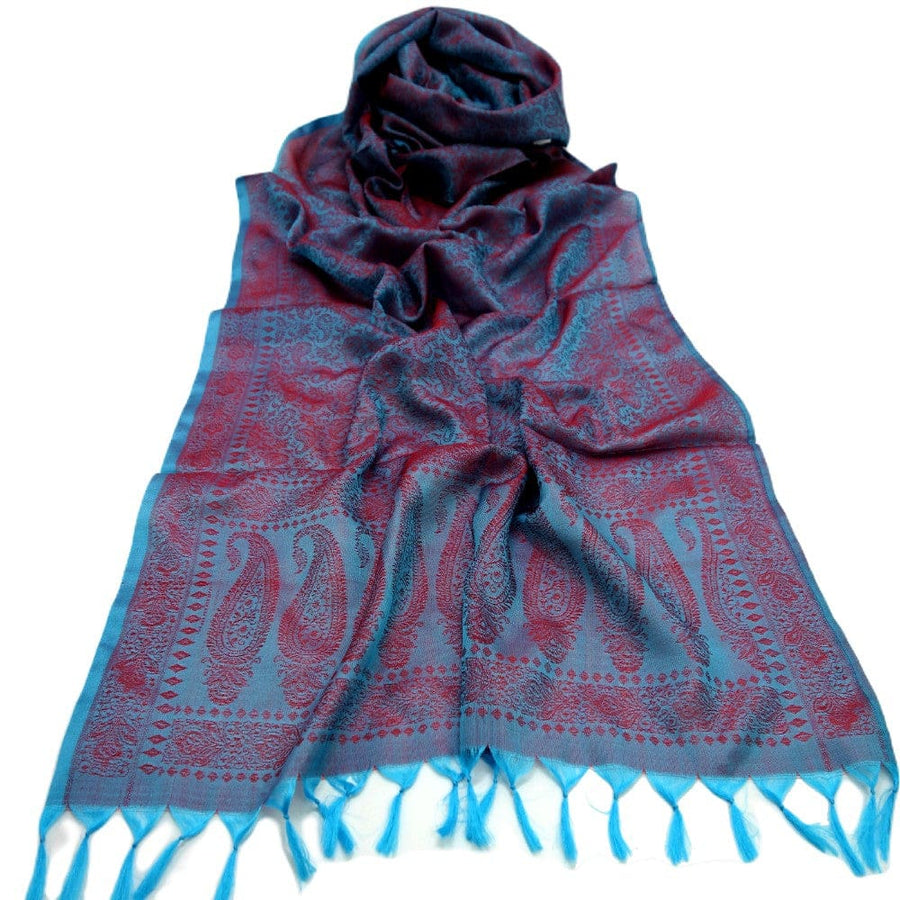 Esarfa/Sal tesut manual din Matase Naturala de Varanasi -> Cod: NEWVAR7 - esarfa sal din matase naturala Varanasi