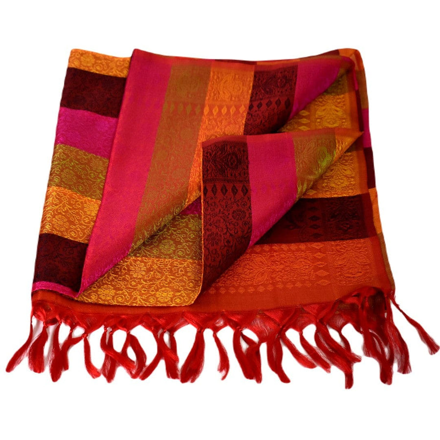 Esarfa/Sal tesut manual din Matase Naturala de Varanasi -> Cod: VAR09 - Esarfa-Sal din Matase Naturala Varanasi