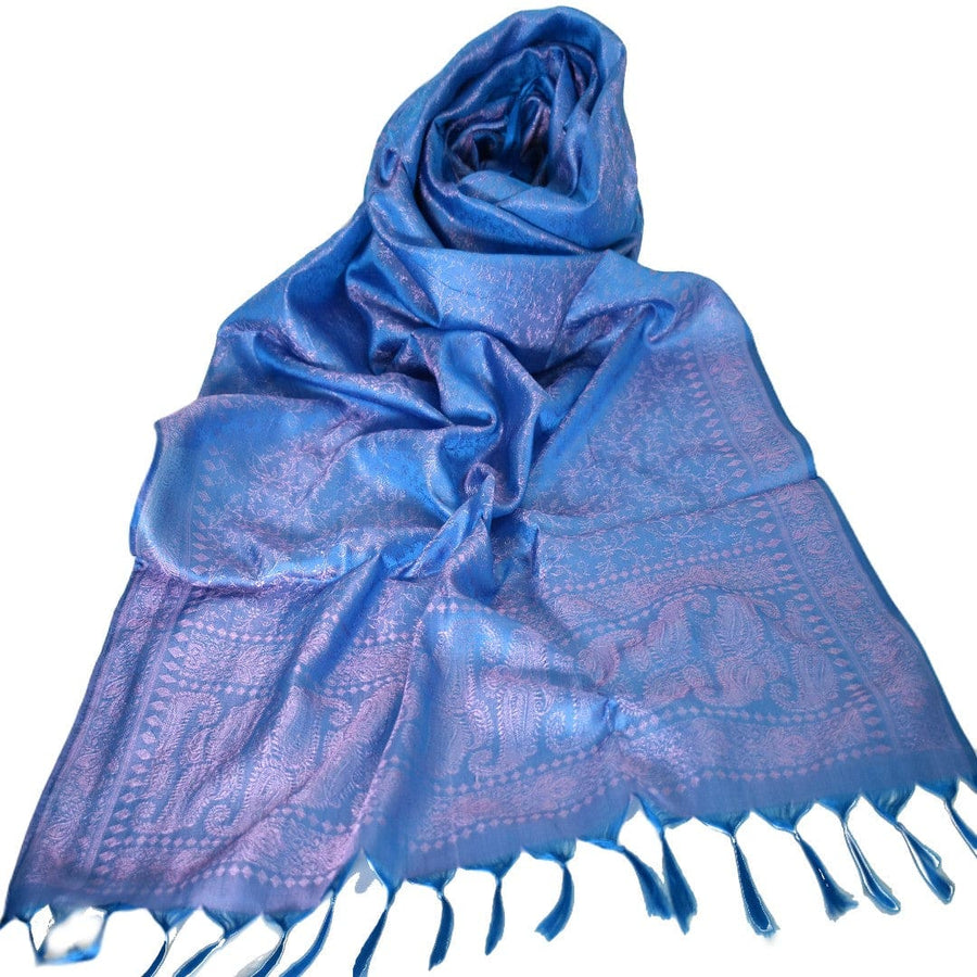 Esarfa/Sal tesut manual din Matase Naturala de Varanasi -> Cod: VAR19 - Esarfa-Sal din Matase Naturala Varanasi