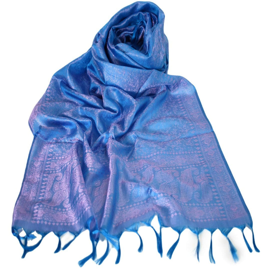 Esarfa/Sal tesut manual din Matase Naturala de Varanasi -> Cod: VAR19 - Esarfa-Sal din Matase Naturala Varanasi