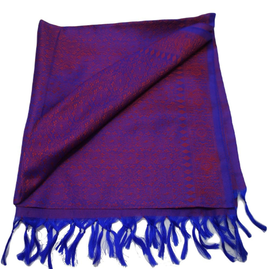 Esarfa/Sal tesut manual din Matase Naturala de Varanasi -> Cod: VAR20 - esarfa matase naturala