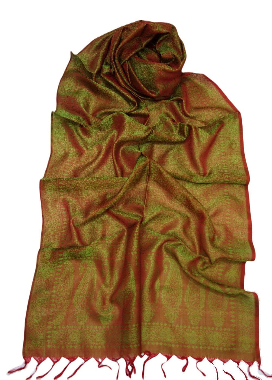 Esarfa/Sal tesut manual din Matase Naturala de Varanasi -> Cod: VAR24 - esarfa matase naturala
