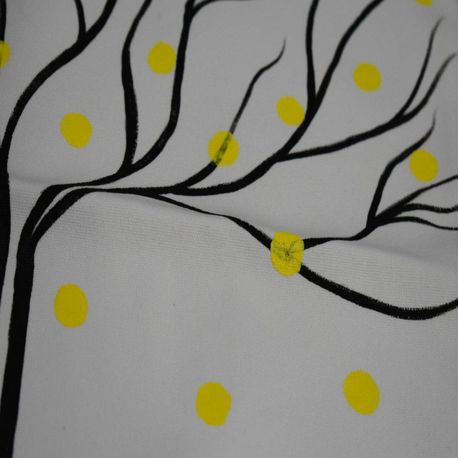 Fata Pui de Perna pentru Canapea - Pictata manual pe Canvas din 100% Bumbac -> Cod: Handpainted7 - fata pui de perna