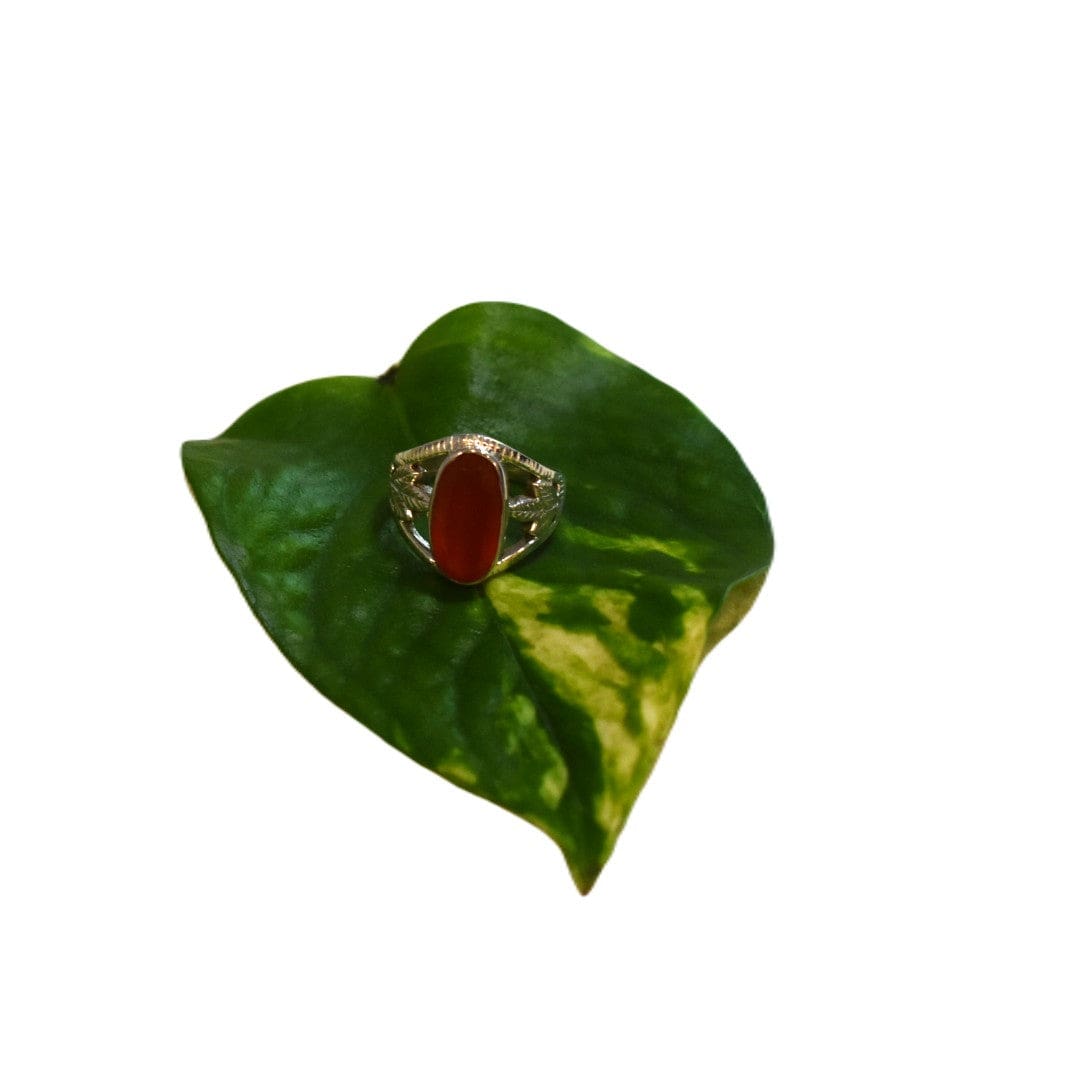 Inel din Argint 925 cu Piatra Semipretioasa Naturala de Carneol (Carnelian)->Cod: PureSilver42 (Marime: 8) - inel argint