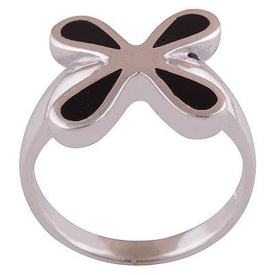 Inel din Argint 925 cu Pietre Semipretioase Naturale de Onix Negru ->Cod: PureSilver64 (Marime: 8,5) - inel argint