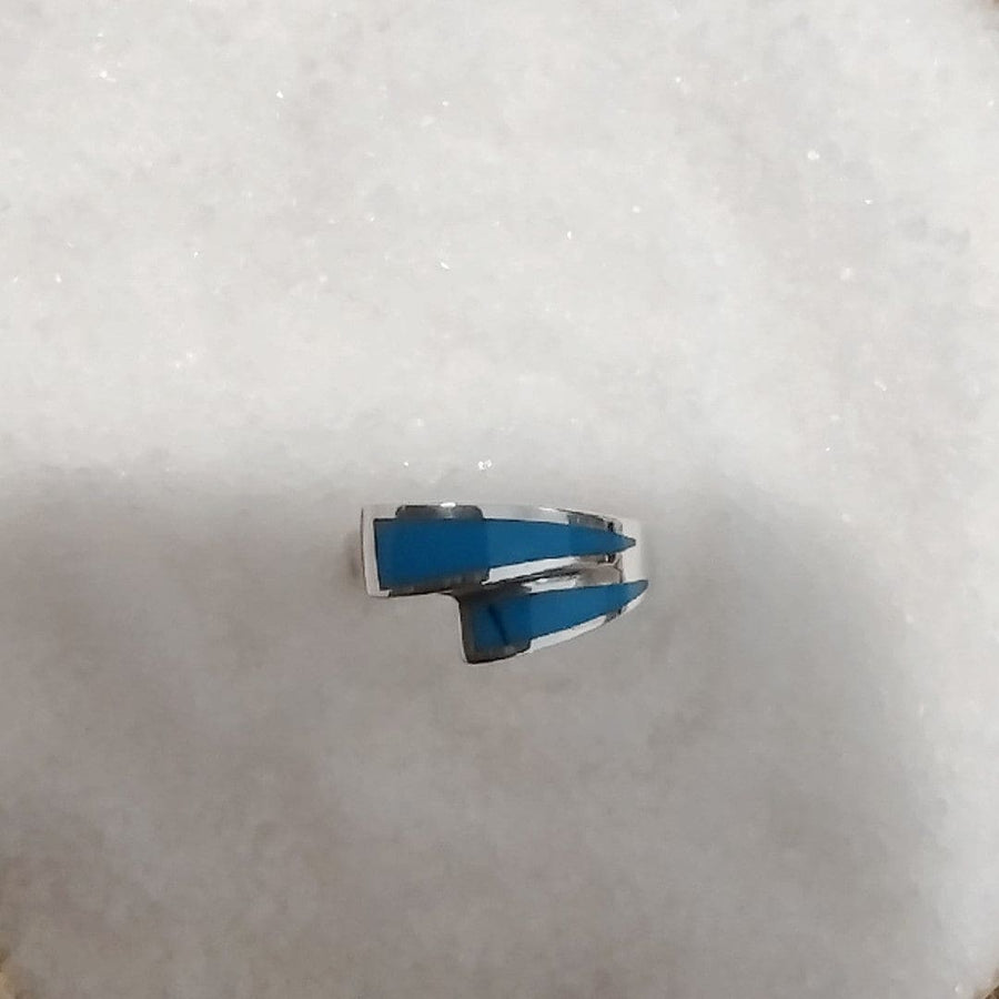 Inel din Argint 925 cu Pietre Semipretioase Naturale de Turcoaz ->Cod: PureSilver65 (Marime: 8) - inel argint