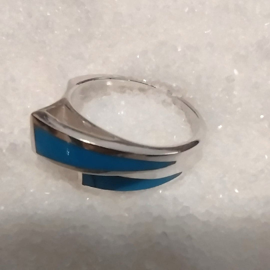 Inel din Argint 925 cu Pietre Semipretioase Naturale de Turcoaz ->Cod: PureSilver65 (Marime: 8) - inel argint