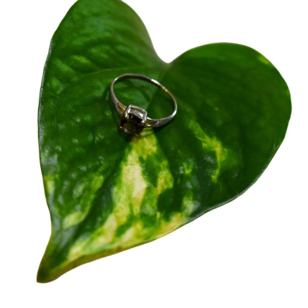 Inel din Argint cu Piatra Semipretioasa Naturala de Lemon Topaz-> Cod: PureSilver141 (Marime: 6) - inele ergint
