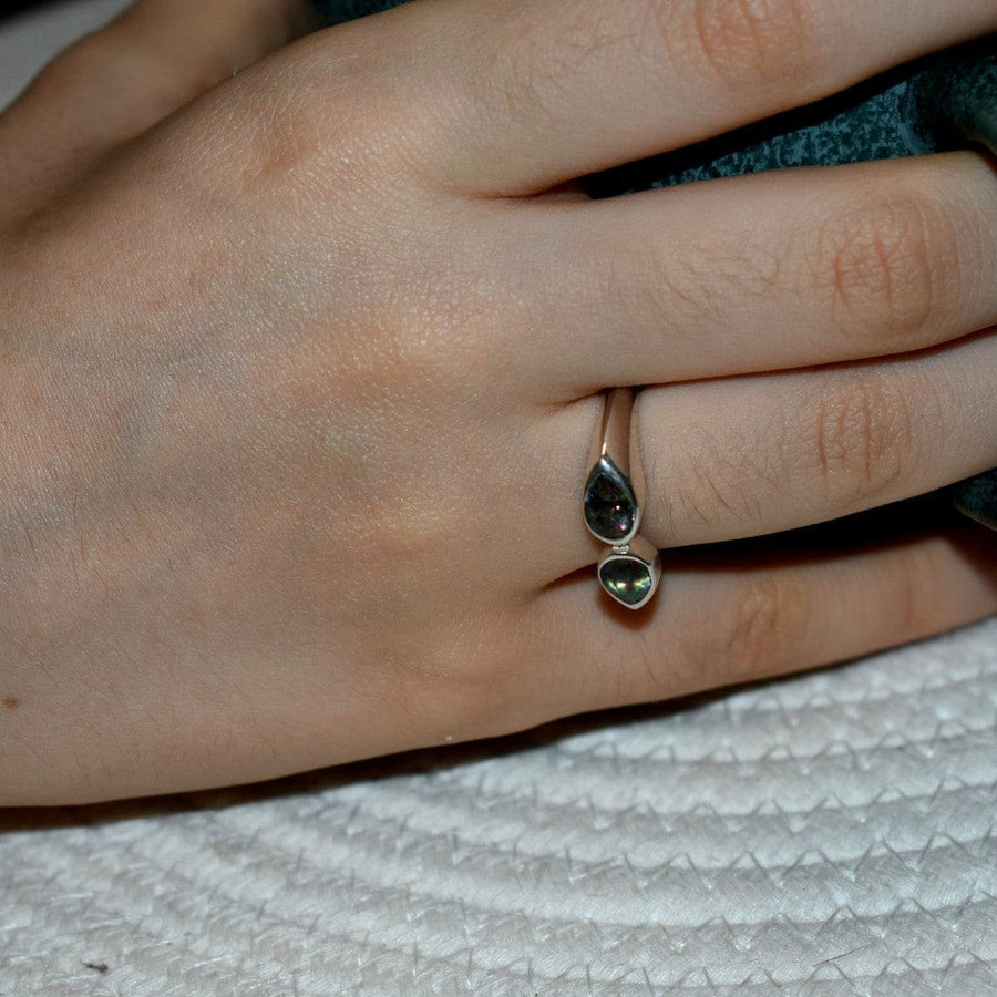 Inel din Argint cu Pietre Semipretioase Naturale de Magic Topaz - Code: PureSilver26 (Marime: 7) - inel argint