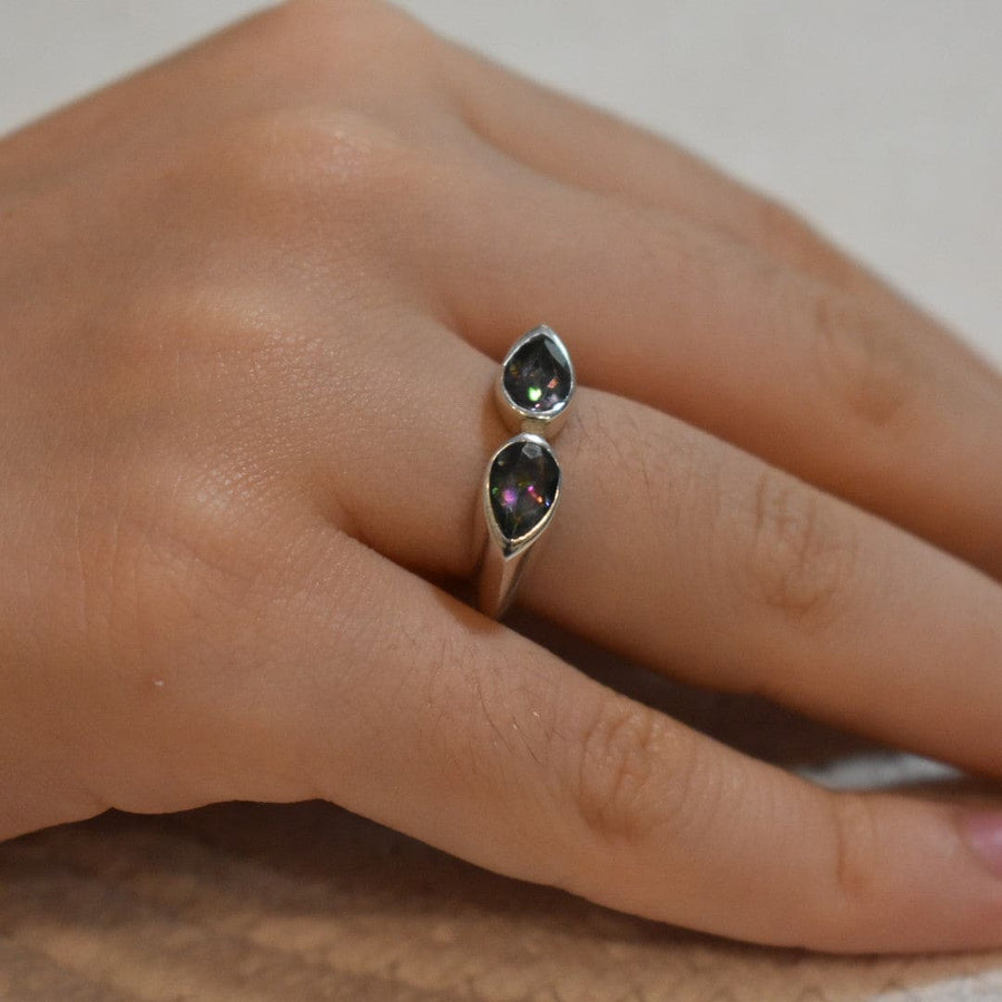 Inel din Argint cu Pietre Semipretioase Naturale de Magic Topaz - Code: PureSilver26 (Marime: 7) - inel argint