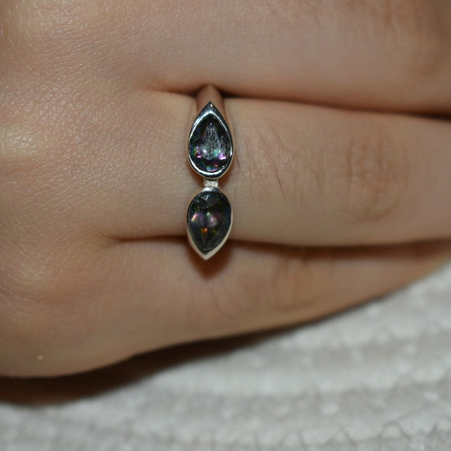 Inel din Argint cu Pietre Semipretioase Naturale de Magic Topaz - Code: PureSilver26 (Marime: 7) - inel argint