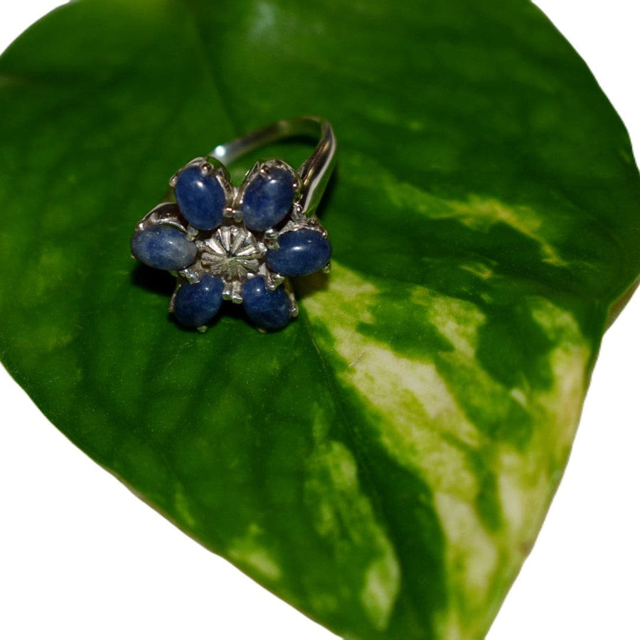 Inel Statement din Argint 925 cu Pietre Semipretioase Naturale de Safir -> Code: PureSilver58 (Marime: 7) inel argint