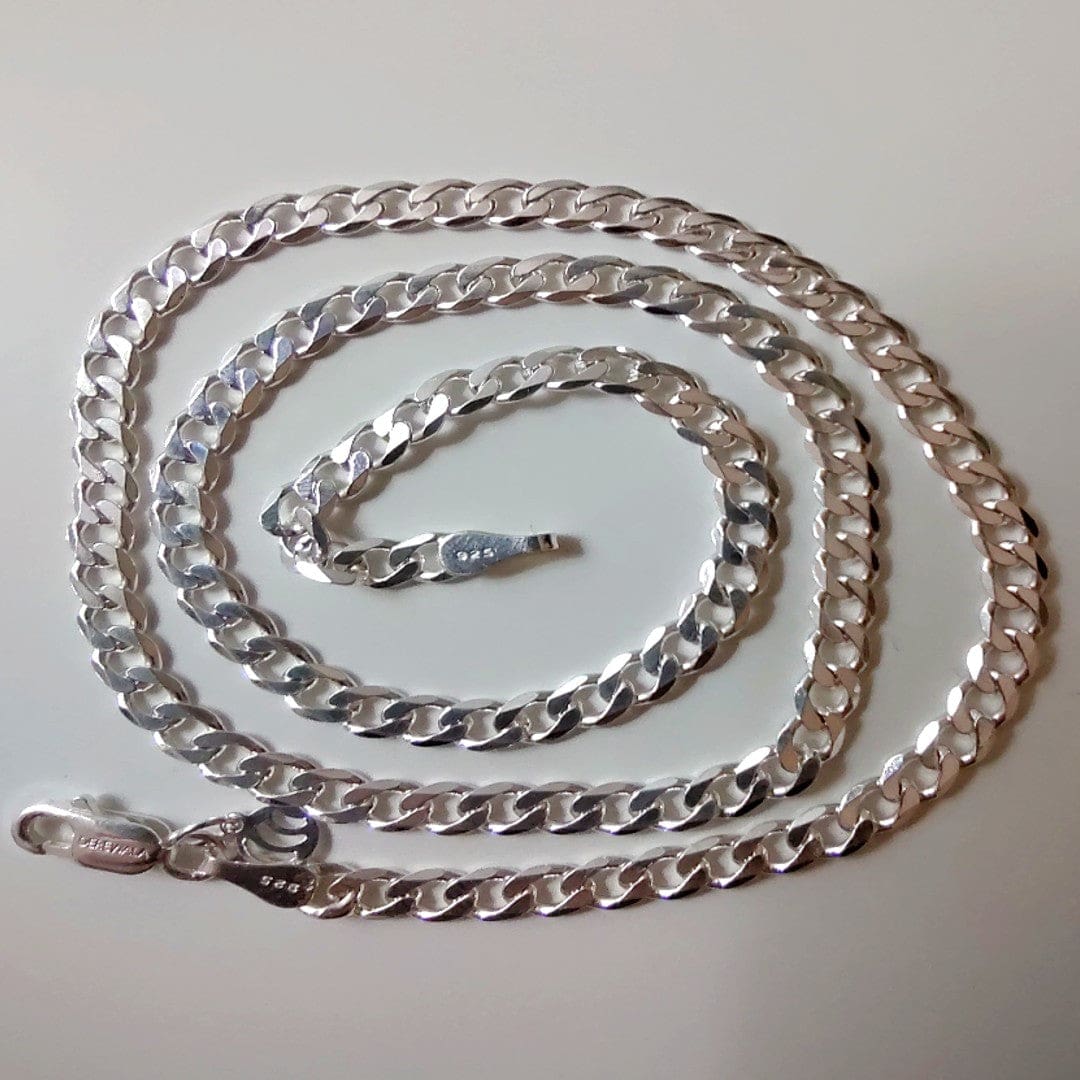 Lantisor solid din Argint 925 cu Dimensiunea de 16 inches (40 cm) & Greutate de 9 gr -> SilverChain2 - Lant argint