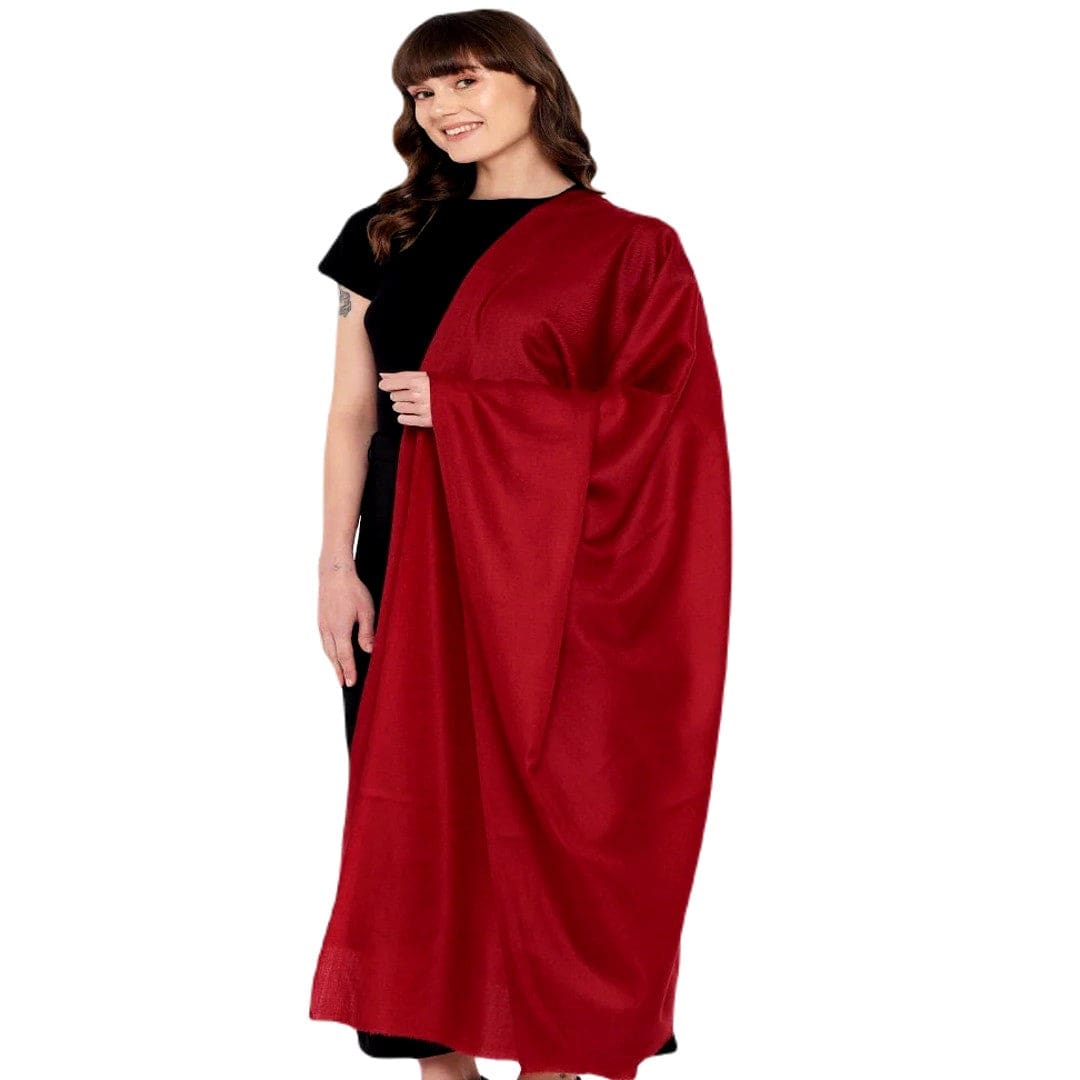 NOU! Sal de Dimensiuni Mari tesut din 100% Lana cu textura ultrafina (Australian Merino Wool) Deep Crimson -> Cod: MERINO06 - sal din