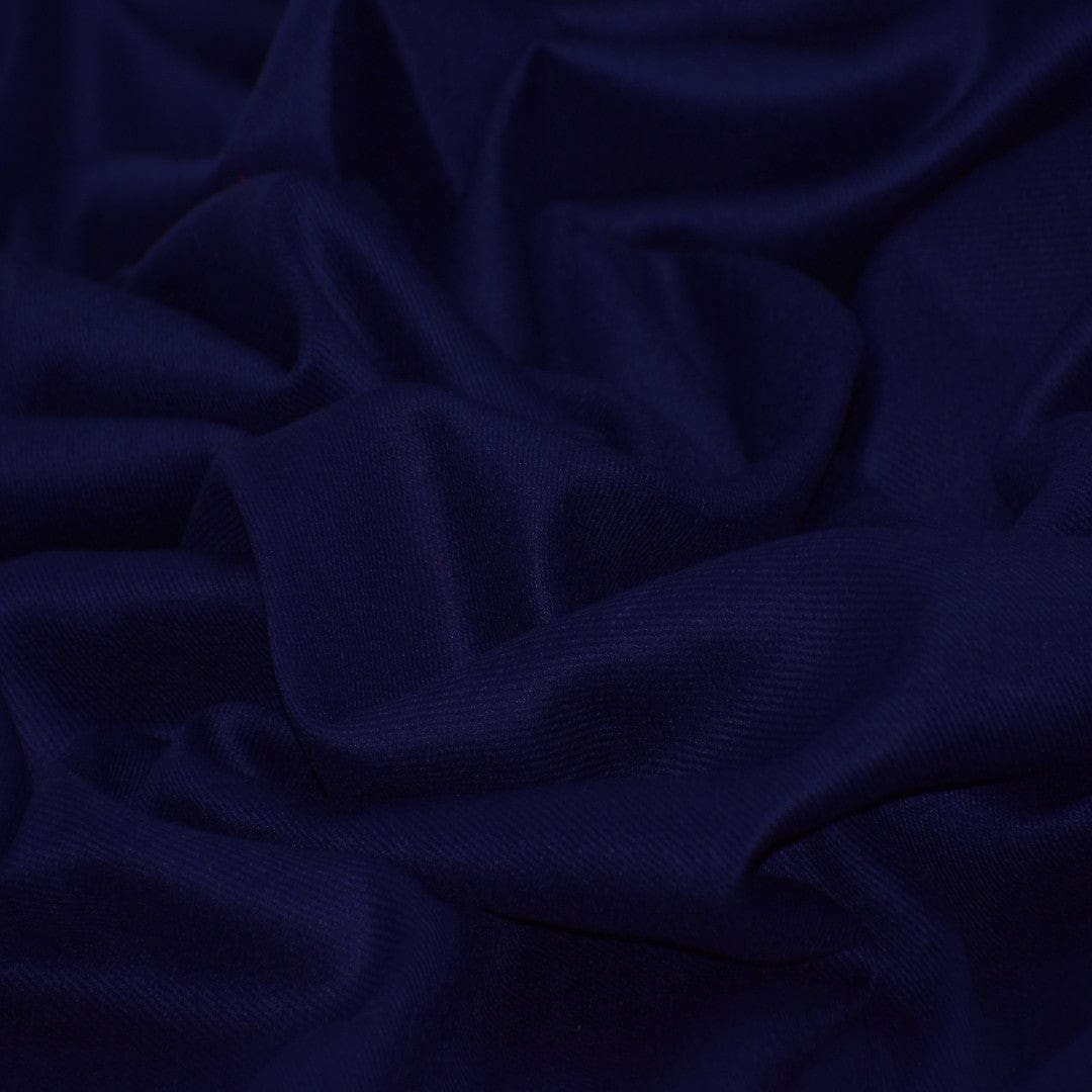 NOU! Sal de Dimensiuni Mari tesut din 100% Lana cu textura ultrafina (Australian Merino Wool) & Broderie Manuala - Navy Blue - sal din