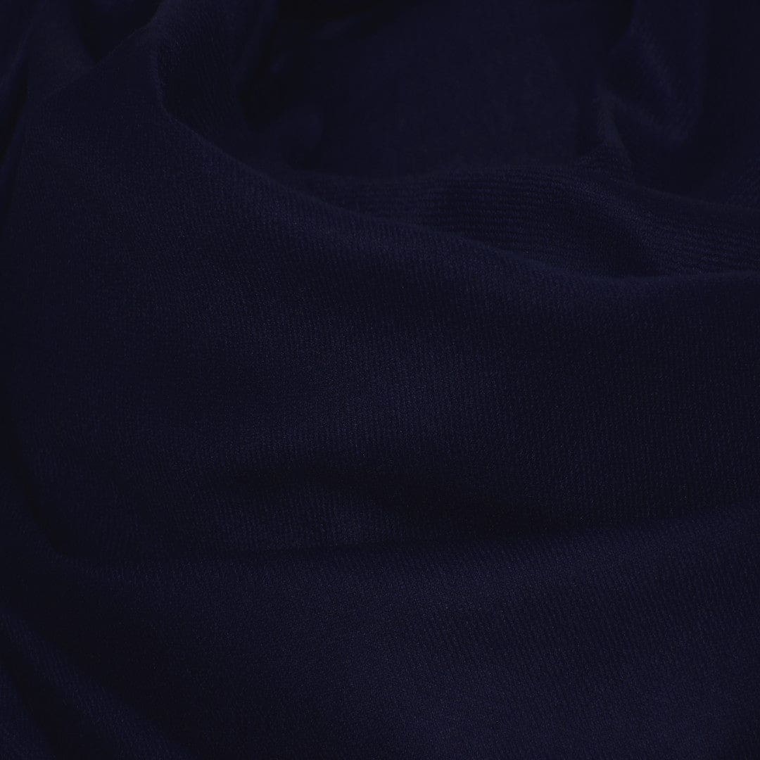 NOU! Sal de Dimensiuni Mari tesut din 100% Lana cu textura ultrafina (Australian Merino Wool) & Broderie Manuala - Navy Blue - sal din