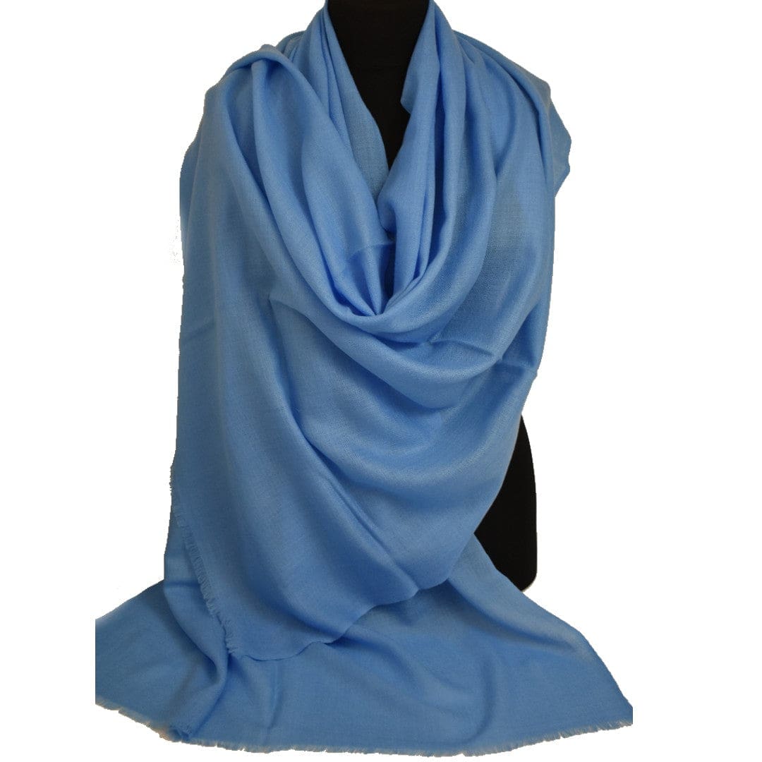 NOU! Sal Premium confectionat din 100% Lana Cashmere -Bleu Ciel- CASHBLEU - Saluri Cashmere